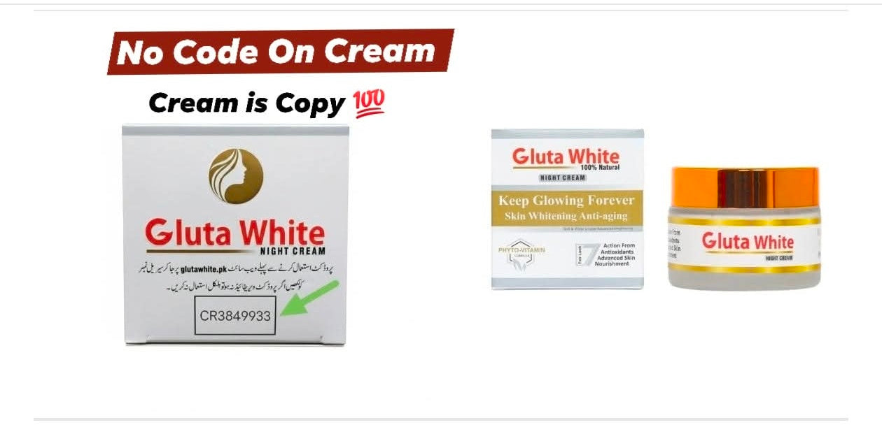 Gluta white cream original and copy verify