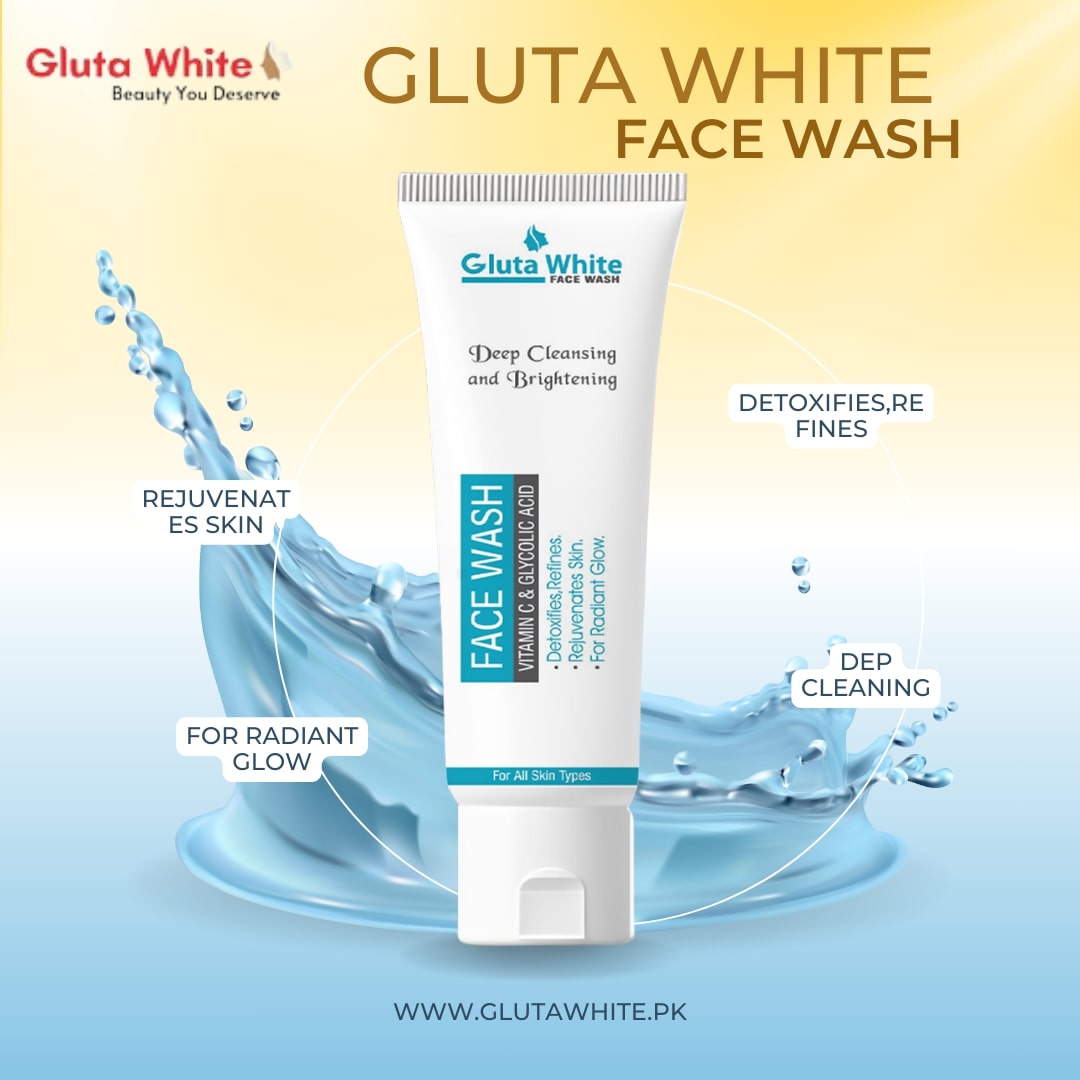 gluta white face wash price