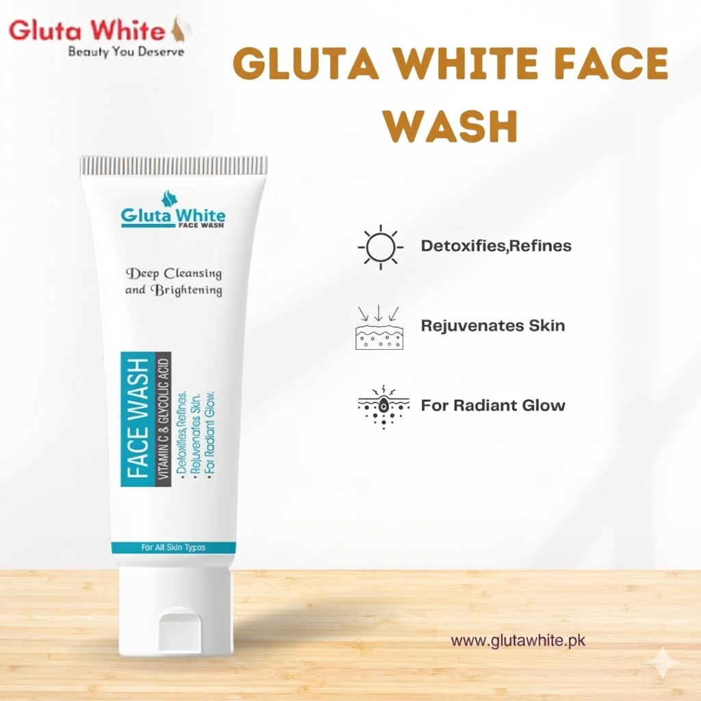 Gluta White Face Wash for Face Glowing & Brightening