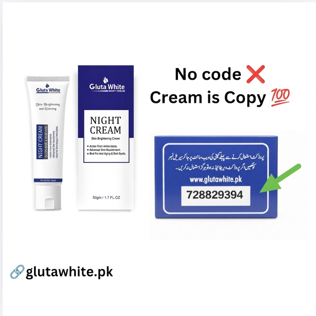 Gluta White Night Cream Tube Pack