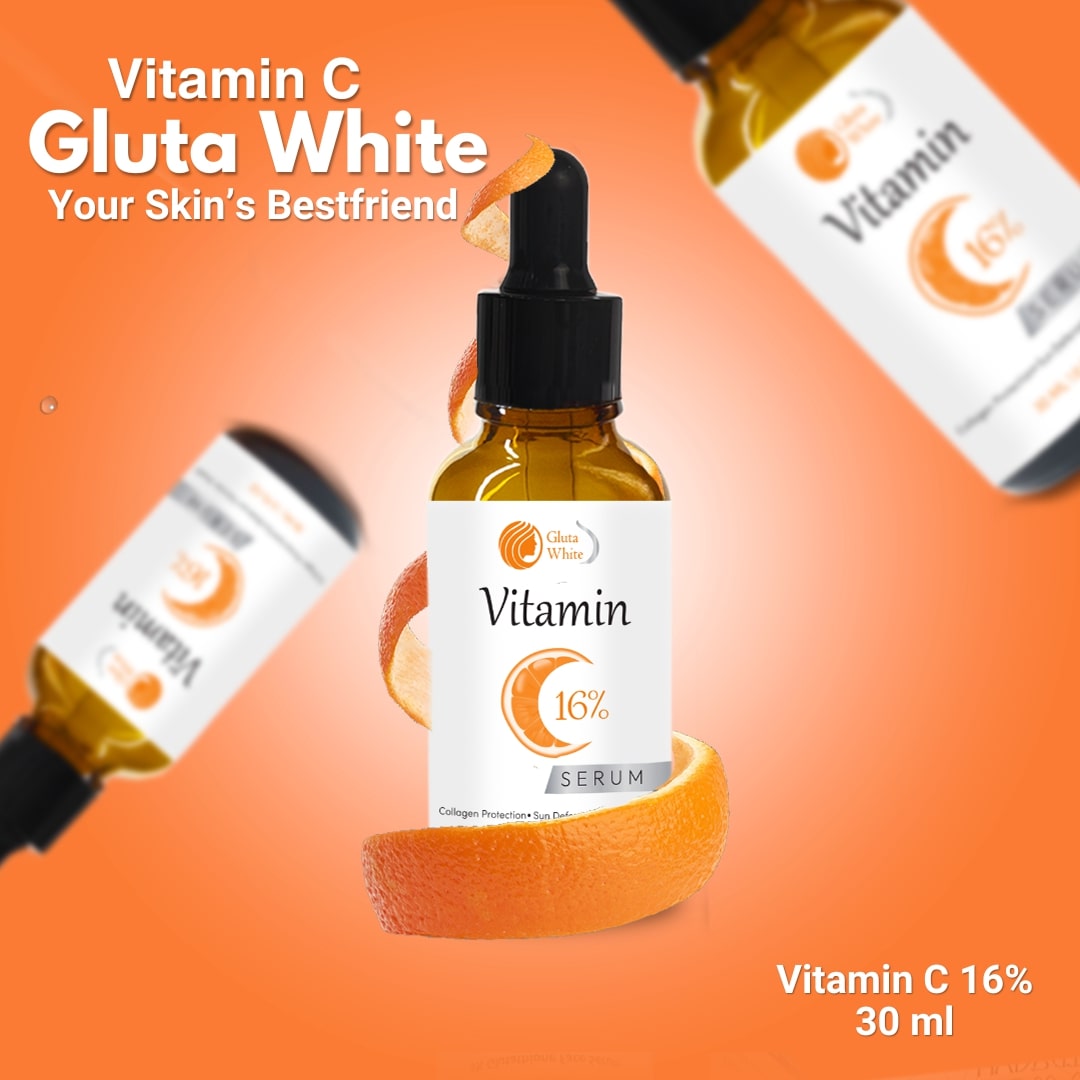 Gluta White Vitamin C Serum for Dark Spots Brightening