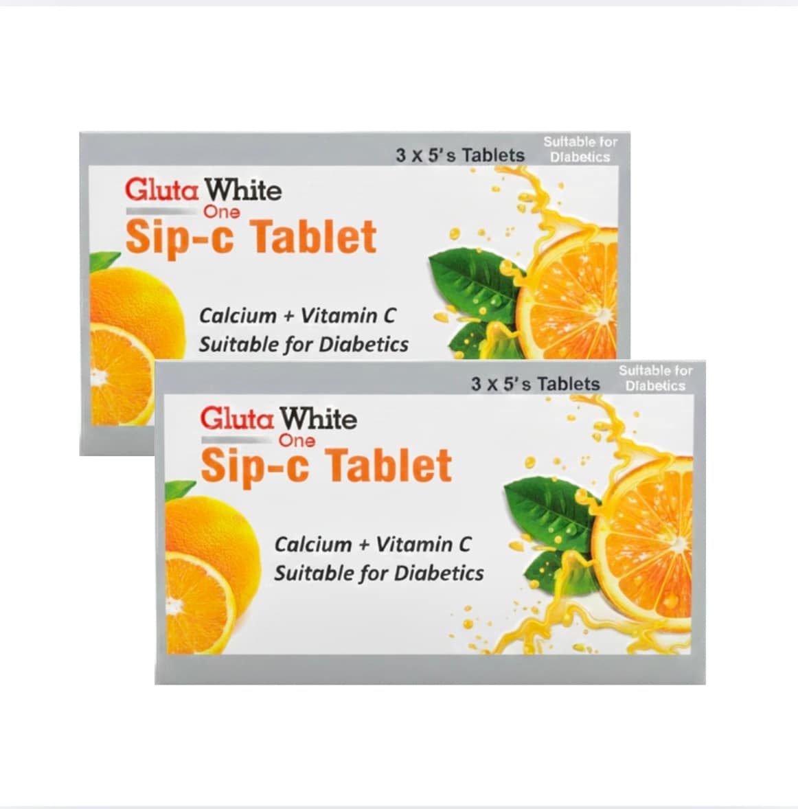 Gluta white Sip C or vitamin C tablet for healthy skin