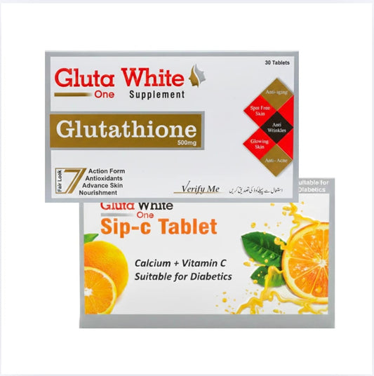 Gluta white glutathione whitening capsules with vitamin c