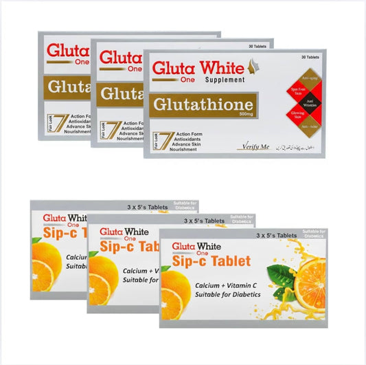Gluta white tablets with vitamin C best glutathione supplement in Pakistan 