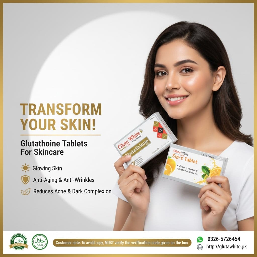 gluta white and vitamin c for skin brightening
