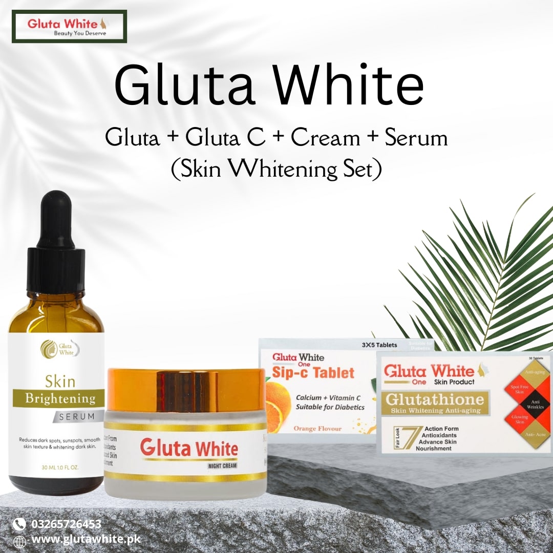 gluta white set with creama and serum