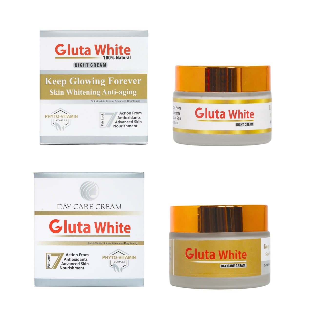 Gluta White Day & Night Cream Bundle | 24-Hour SkinCare – GlutaWhite.PK