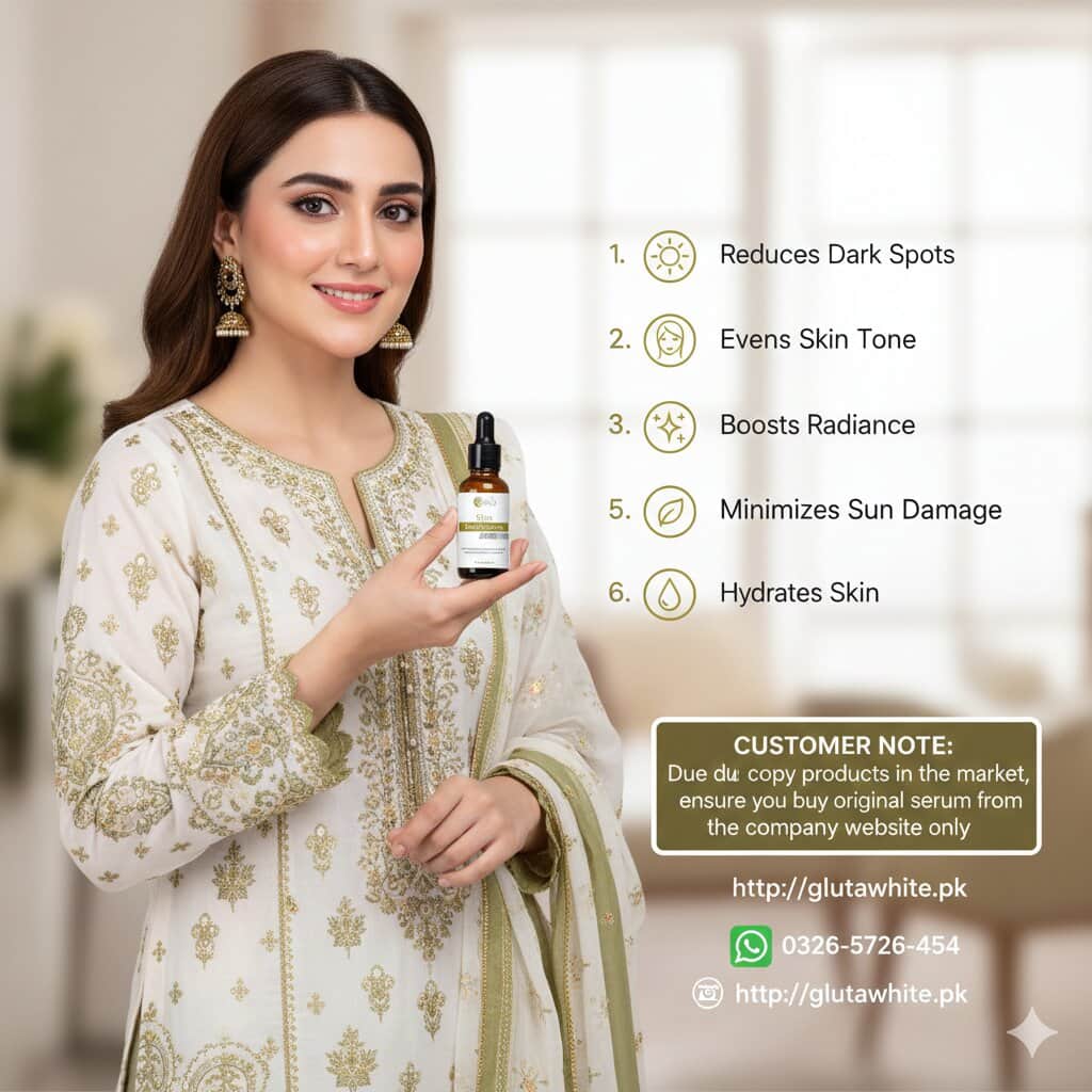 Gluta White Serum For Face Glowing