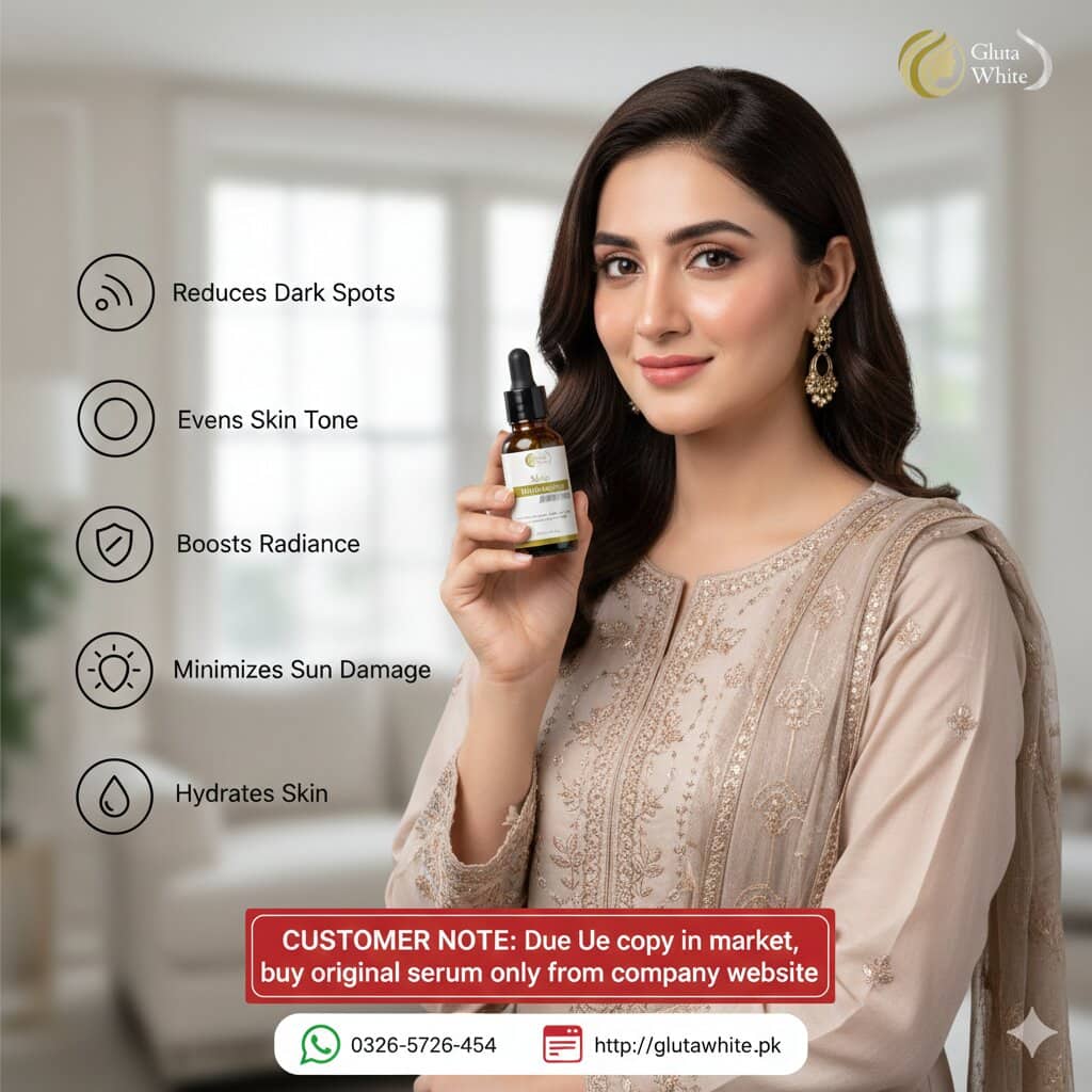 Gluta White Serum For Face Whitening & Brightening