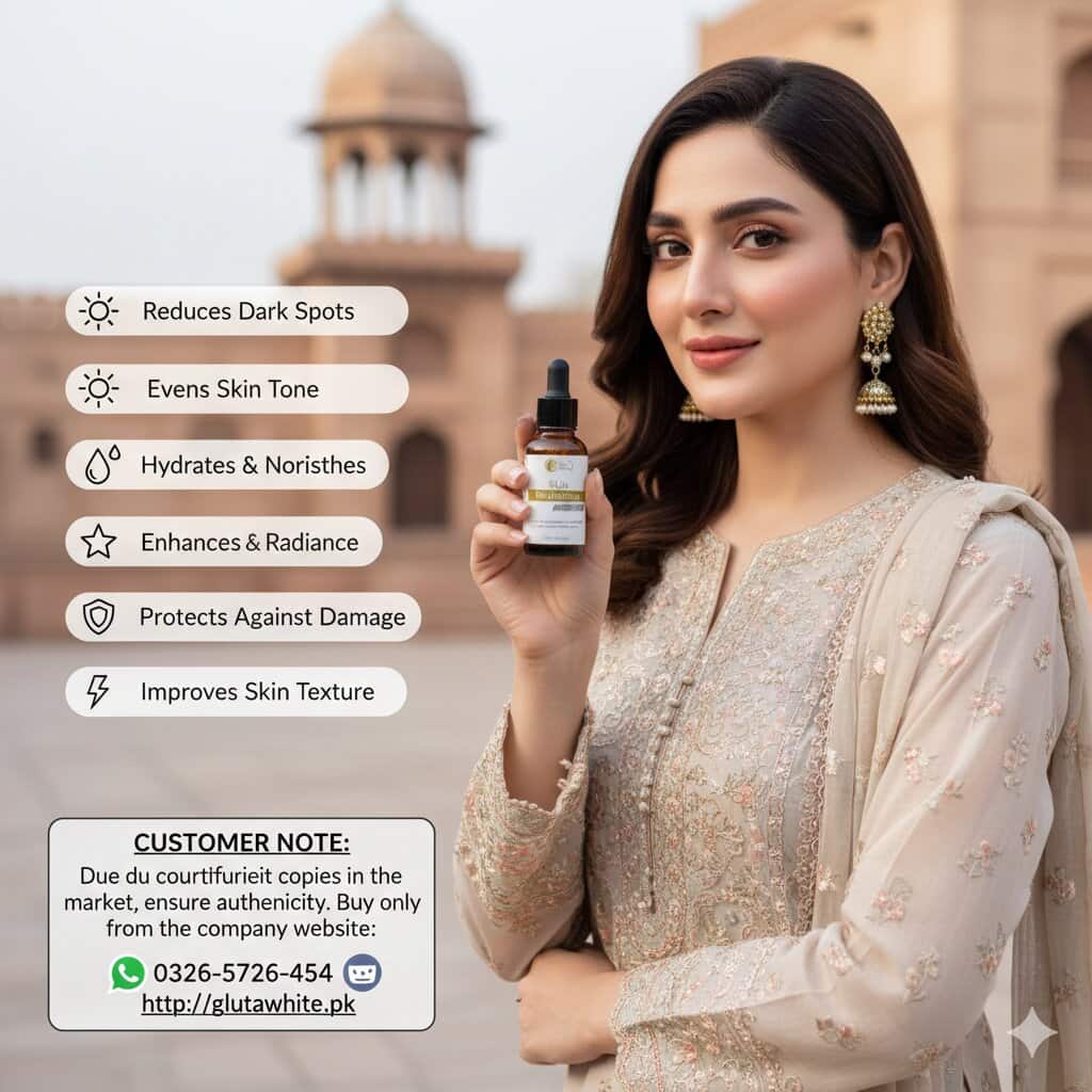 Gluta White Serum for Face Whitening & Brightening
