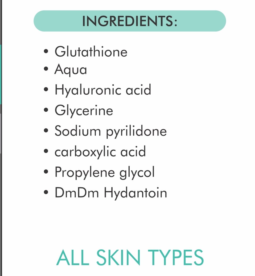 gluta white serum ingredients