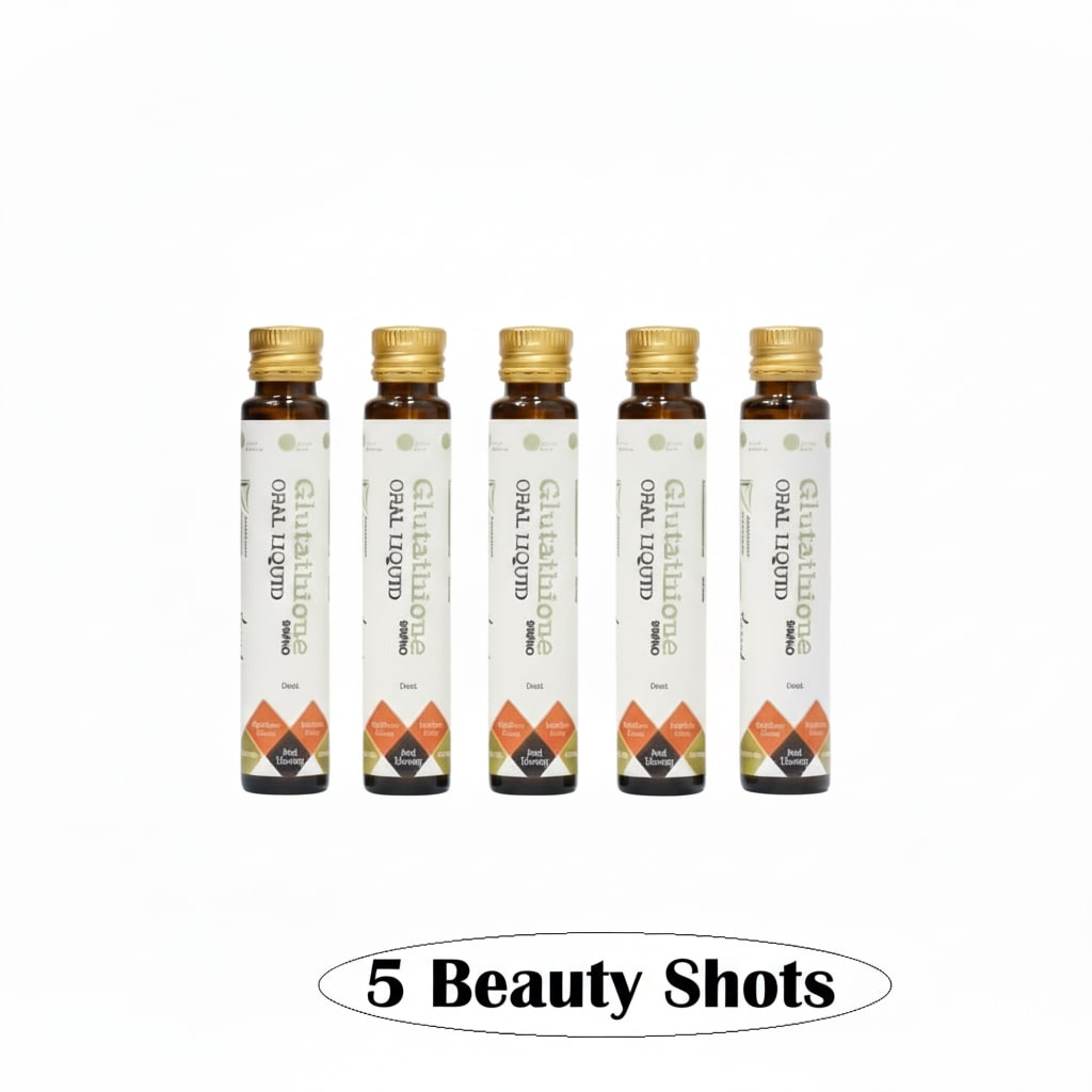 Gluta White Glutathione Oral Liquid - 5 Whitening Shots