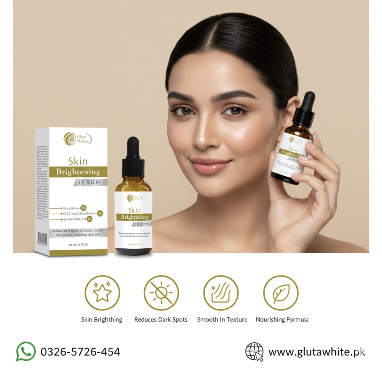 Gluta white serum for face